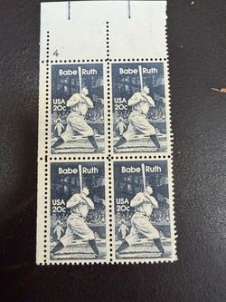 Babe Ruth vintage stamps