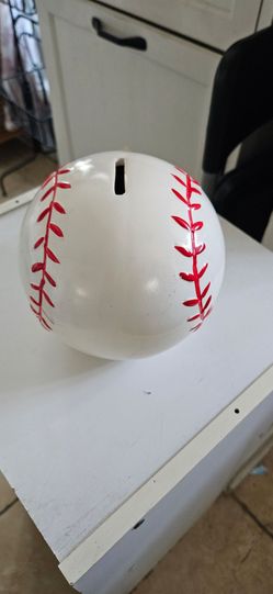 Baseball coin bank