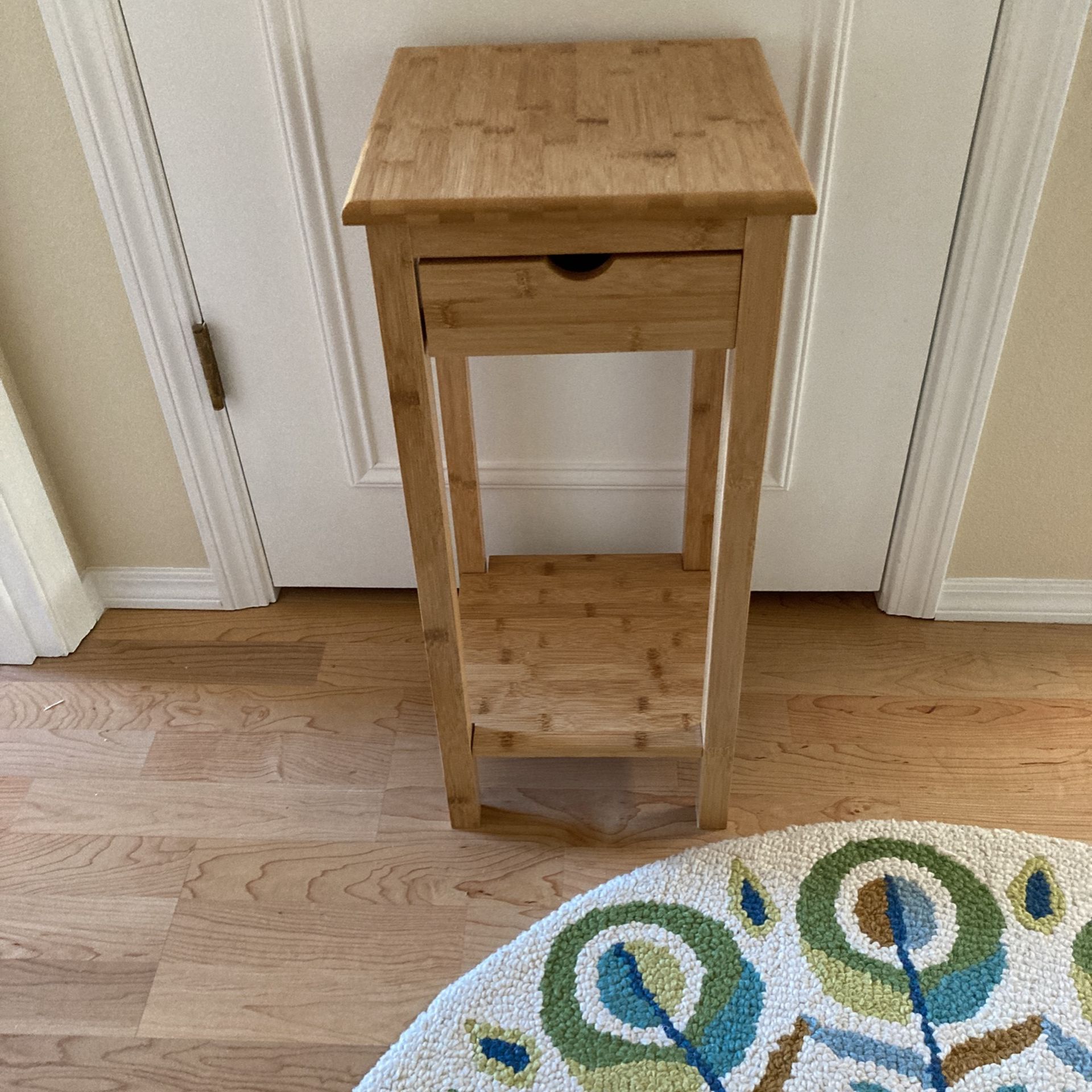 Bamboo Side Table Plant Stand