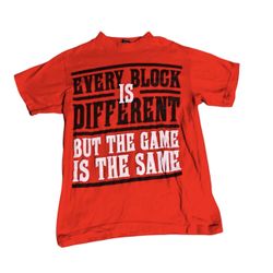 Iced Out  Sz M Men Graphic Tee Shirt Red