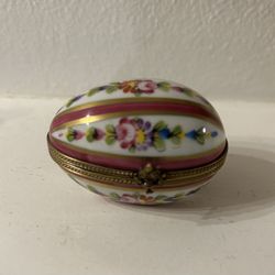 Limoges Egg Trinket Box 