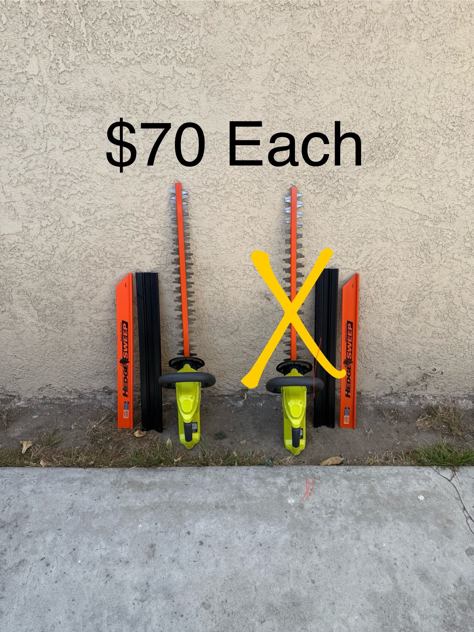 NEW RYOBI 40V 24 in. Cordless Battery Hedge Trimmer (Tool Only) **$70 Each**