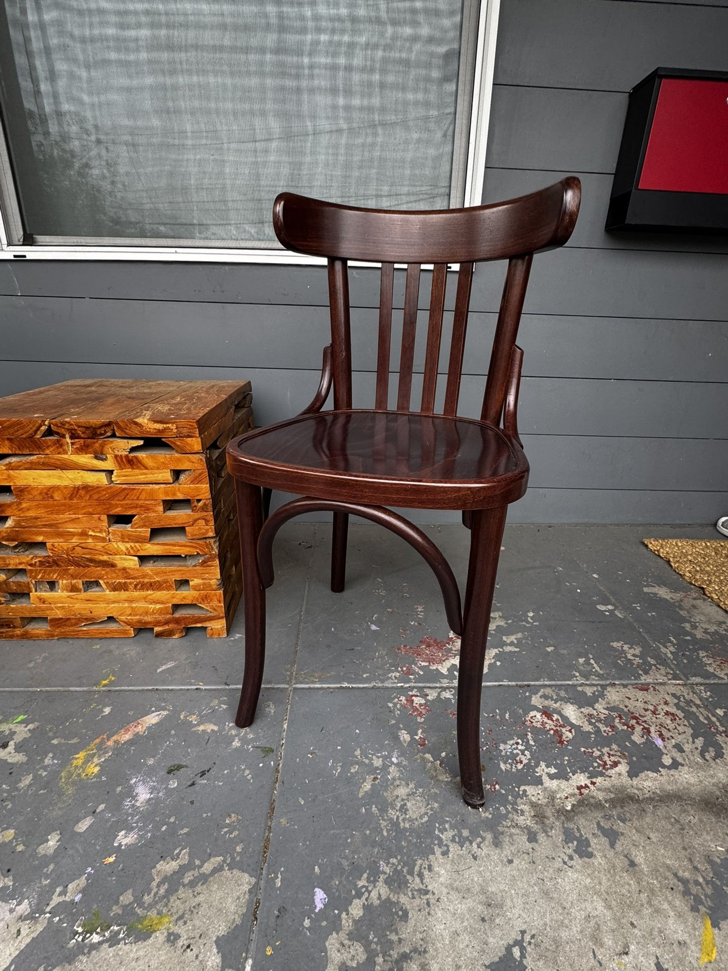 Bistro Bend Cane Chairs - Bistro Retro Solid Wood