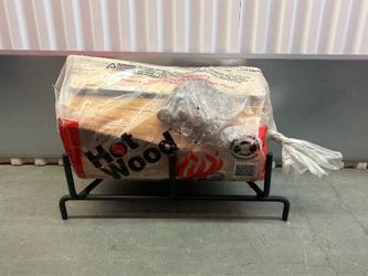 Cast Iron FIREPLACE Grate/Rack 4•FIREWOOD w/Bundle of FIREWOOD 👀 (please read description)