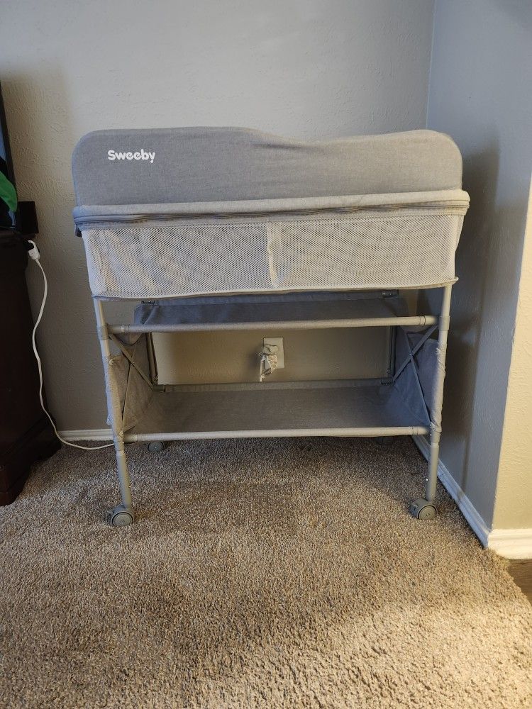 Sweeby Baby Changing Table – Foldable w/ Storage – $45 OBO