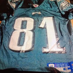 NFL FAN APPAREL REEBOK #81 OWENS PHILADELPHIA EAGLE CHILDS JERSEY SIZE 8