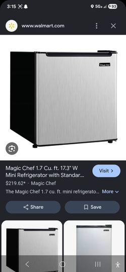 Magic Chef 1.7 cu. ft. White  Freezerless Mini Refrigerator.