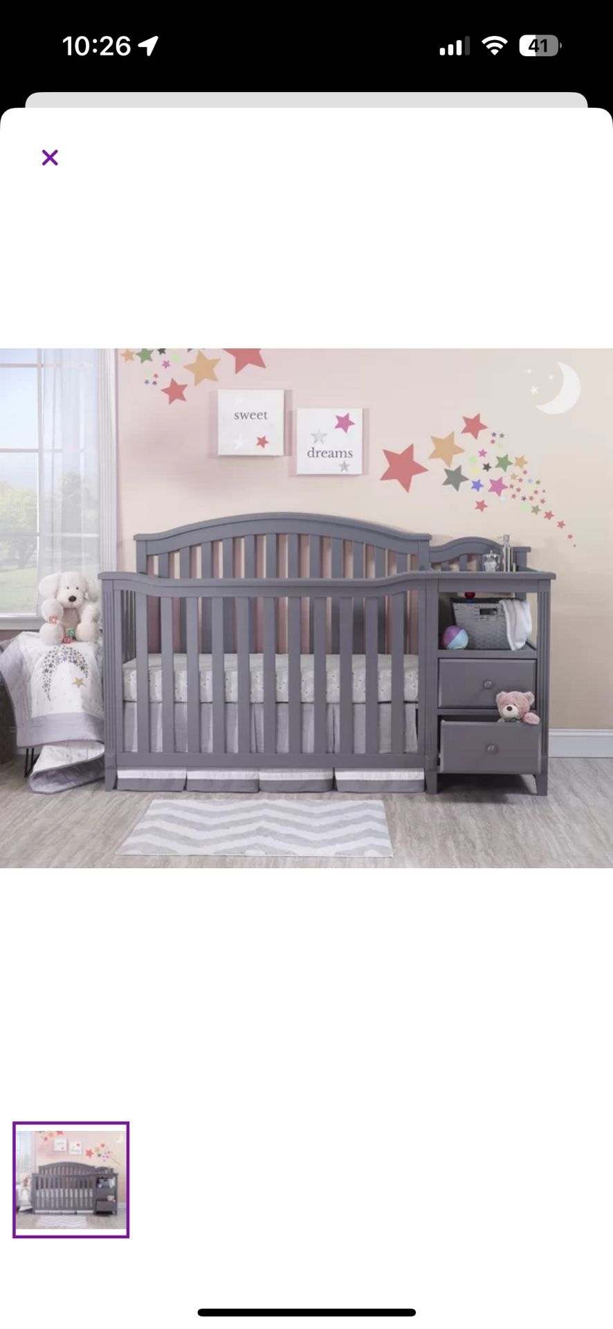 Convertible Crib With Changer