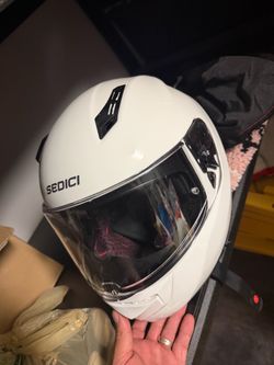 Sedici Full-Face Motorcycle Helmet White