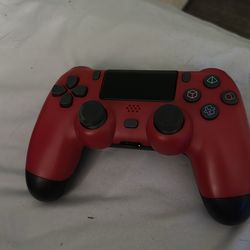 Red Bluetooth ps4 controller