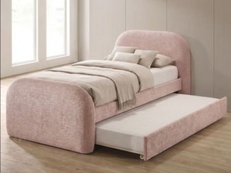 Brand New Pink Twin Bed Frame w Trundle Bed (Available in Full Size)