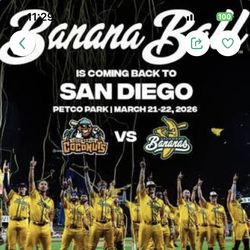 5 tickets for 3/22 Savannah banana game $400 for all
