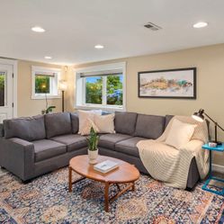 Modern Design Sofas Custom Gray Heather Sectional Couch