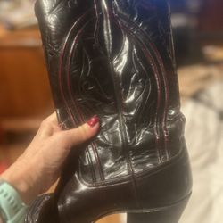 Genuine Leather Men’s Cowboy Boots 