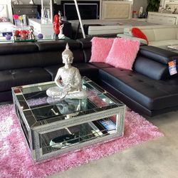 Beautiful Sofa Sectional C In Sale Now For $999 Color Black, Floor Model