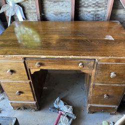 Wooden desk
