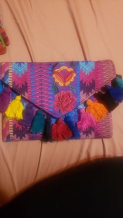 Embroidered Bag Clutch Purse