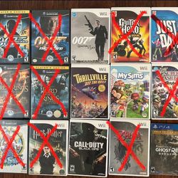 Wii Games & 1 PS4 Game