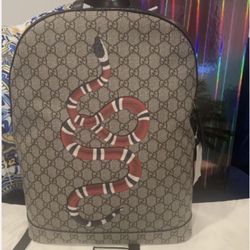 New Gucci GG Supreme Snake Back Pack 