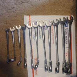 Gearwrench 11pc Twisted Flexhead  Ratcheting Wrench Lot 9-19mm