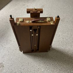 Foldable Portable Wood Easel With Paint 