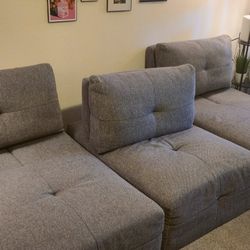 Adjustable Modular Couch 3 Sections $300 OBO
