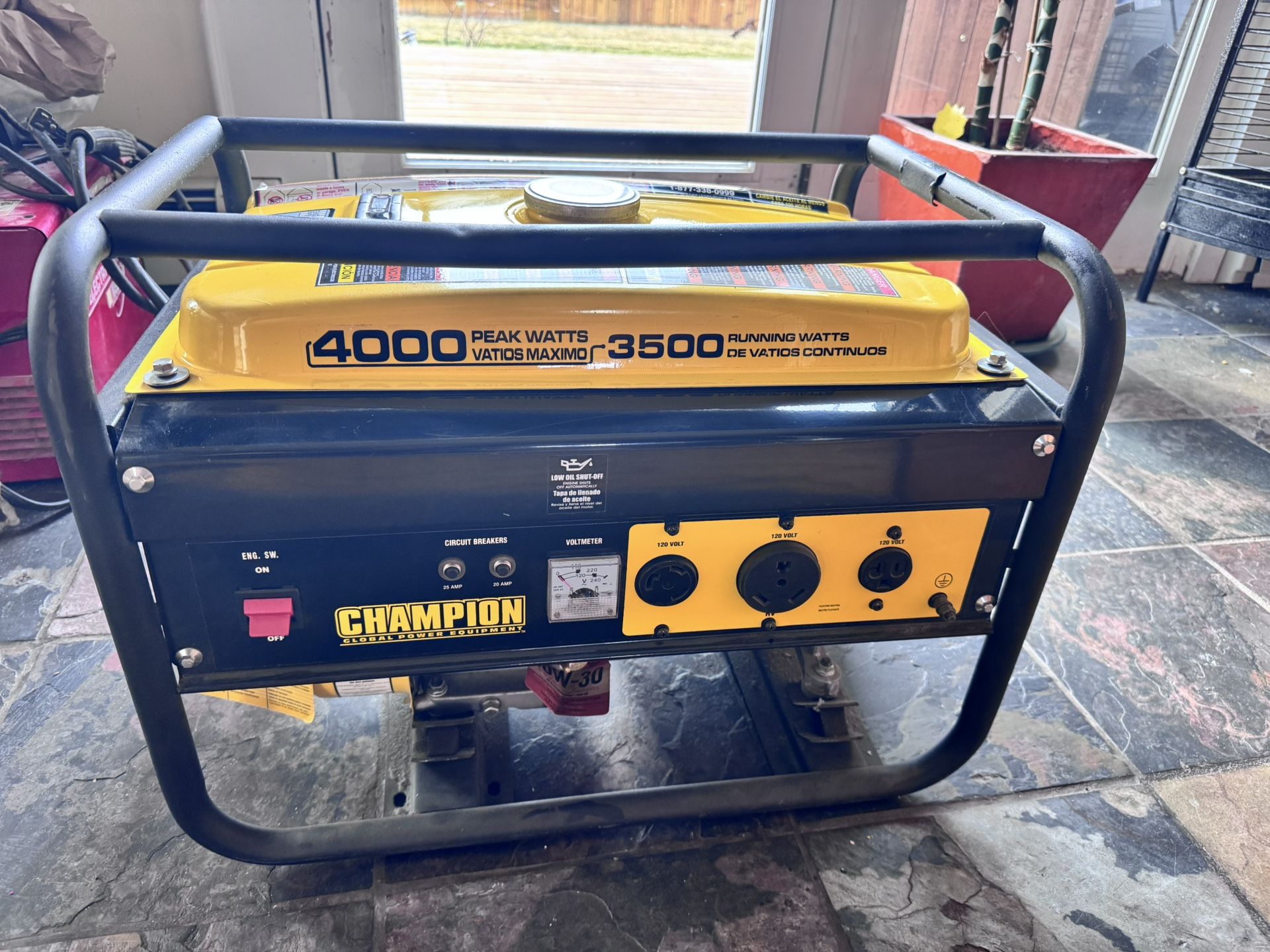 Get It Before The Storm Comes! 4000 Watt Champion Generator. New Condition.