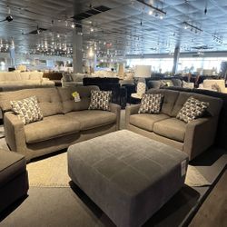 Brown Sofa And Loveseat 