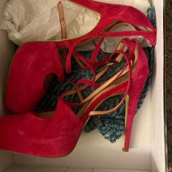 Dolce Vita Pink Suede Heels Size 10