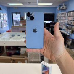 iPhone 14 Blue Unlocked 128GB like New battery %98
