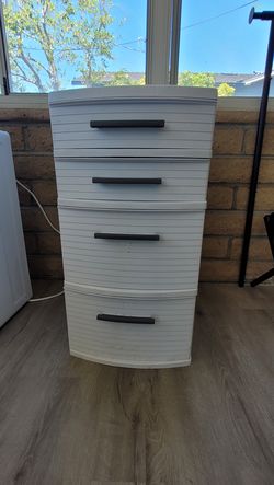 4 drawer plastic storage organizer