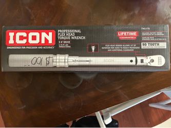ICON PROFESSIONAL FLEX HEAD TORQUE WRENCH 3/8" DRIVE