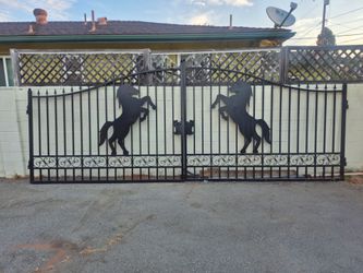 Decorative Security Gate - Solid Heavy Steel 2 Door