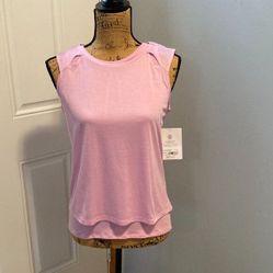 Athleta Girl Shirt Extra Large 14 Pink Tank Top Sleeveless Athletic Gym Youth T Tee
