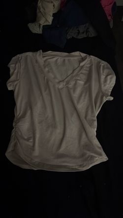 light pink v cropped top shirt size small