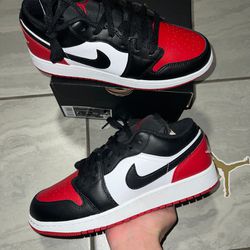 Jordan 1 Low Bred Toe 2.0 (GS) 5Y And 7Y New