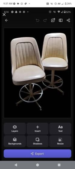 3 VINTAGE STONEVILLE FURNITURE CO. TAN VINYL CHAIRS MCM SWIVEL STYLE CHAIRS NICE
