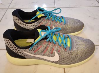 Nike LunarGlide 8 'Blue Mesh Volt' running shoes Size 13 Men's