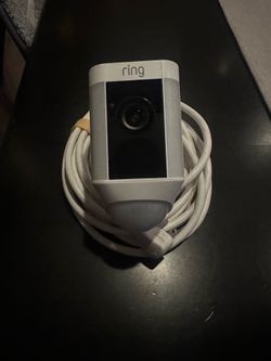 Ring plug in wired Spotlight Exterior camera with mounting bracket