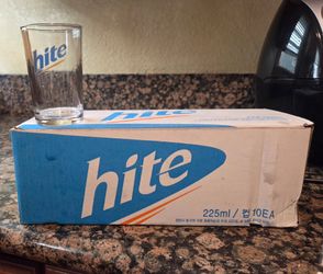 Hite Korean Beer Glasses – Set of 10 (New in Box)