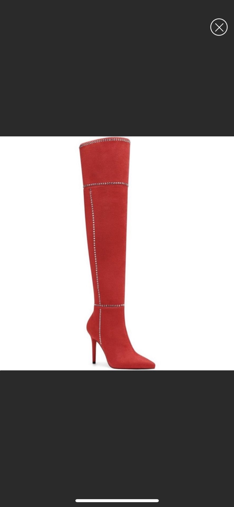 NWT Women's Microsuede Red Boots 