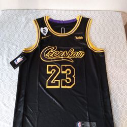 LeBron James Los Angeles Lakers Black Mamba Tribute Jersey 