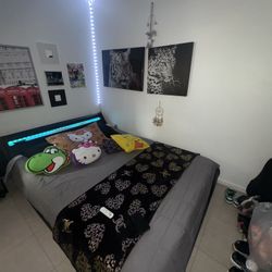 Bed Frame Only With Led Light Control 
