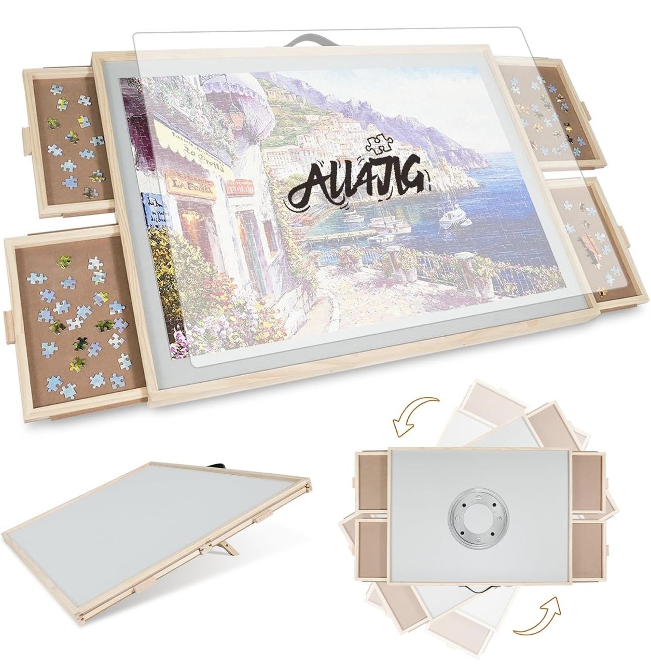 Rotating And Lifted Puzzle Board