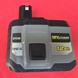 Genuine OEM Ryobi 18 Volt 12ah Lithium - Ion High Performance Battery