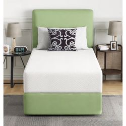 FDW | 10 Inch Twin Mattress | Medium Firm | Gel Memory Foam Mattress | White | Bed in a Box, CertiPUR-US Certified | Pressure Relief, Cooling Ventilat