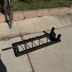 Weight Plate Holder With Bar Holders 