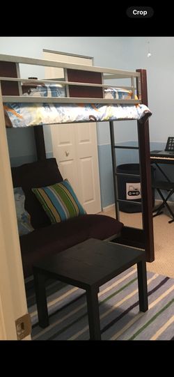 $199.99 Strong quality Full Metal and wood Bunk Bed and futon ,Contemporary first come first served