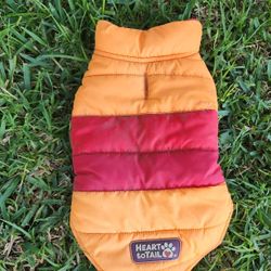 Heart And Tail Dog jacket Size Qsmaqll, See 2nd Pic
