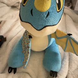 Build A Bear Plush How To Train Your Dragon Stormfly Blue & Yellow